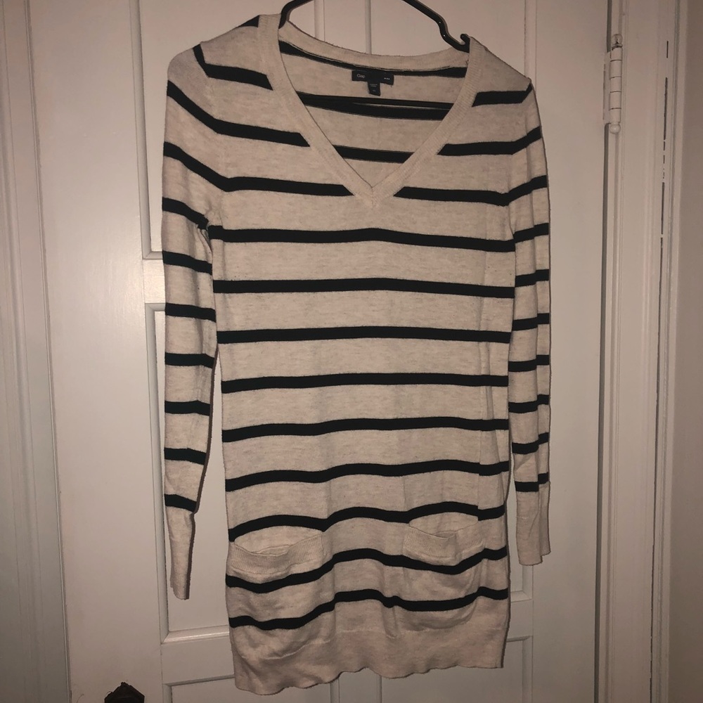 Gap striped tunic sweater